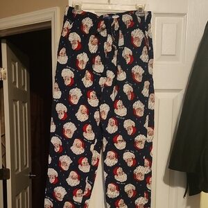 Old Navy Santa Print Pajama Pants - Navy and Red